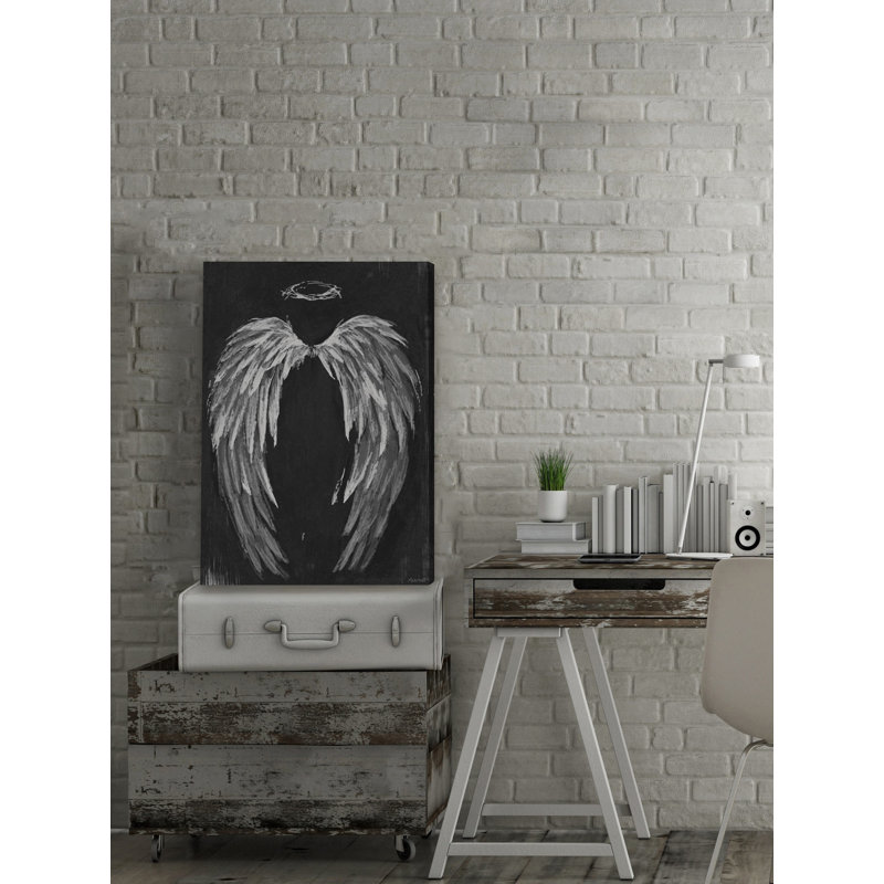Couronne d'épines - peinture sur toile tendue, H 36 po x l 24 po x 1,5 po