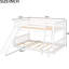 Full Over Bunk Bed In White - Space Solution For Your Home Convertible Customize Bedroom Space