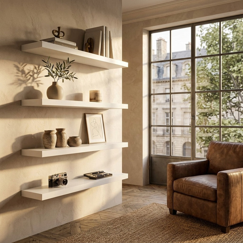 Solid Wood Floating Shelf