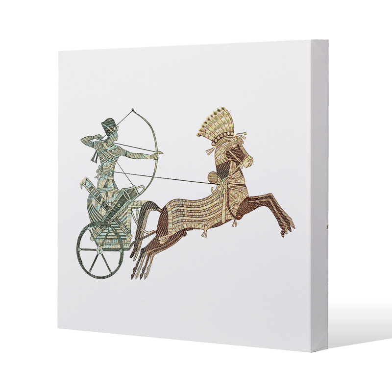Pharaoh On War Chariot Canvas Print by Andrew Lee - Wrapped Canvas Print