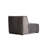 Modern Corner Sofa, Grey Fabric Upholstery, 108.7 x 118.1 x 29.9 inches | Beech Wood & Chipboard Frame, 100% Polyester | Includes 4 Pillows (19.7 x 19.7 inches) | Soft Foam Cushions & Stylish Black Legs - Ideal for Home & Hotel Use-1716452845