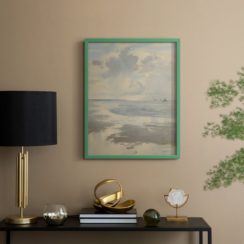 Reproduction encadrée vintage rétro XXII, H 30 po x l 24 po, Vert
