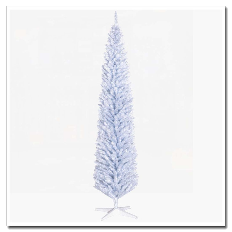 Arbre de Noël artificiel blanc 8 pi, Blanc