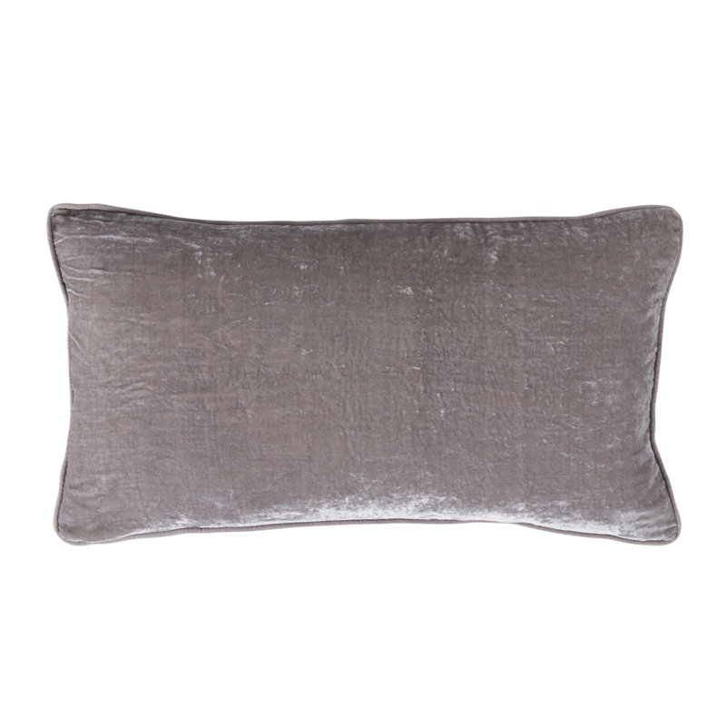 Oreiller Lexington, Gris, H 14 po x l 26 po, Forme rectangulaire