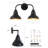 Yorklyn Matte Black Dimmable Vanity Light-1035767889