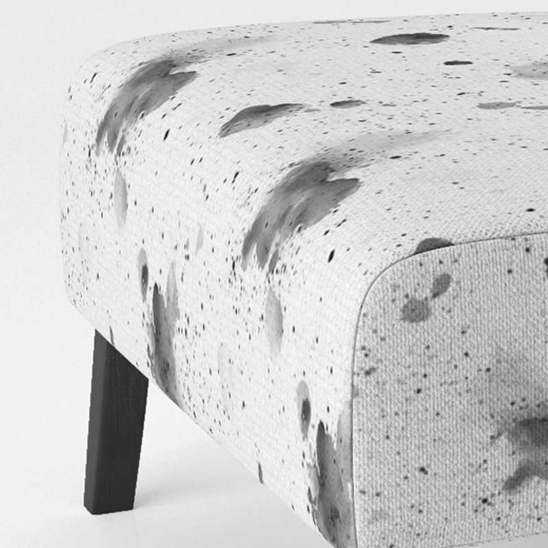 Fauteuil de chambre Abstract, Pantoufle sans accoudoirs