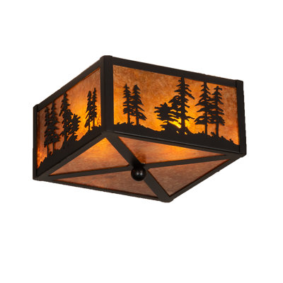 Flint Fabric Flush Mount