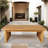 Brewsty Acacia Wood Rectangular Coffee Table