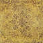 Tapis oriental jaune / brun en polyester tissé à la machine Hackett-650261140