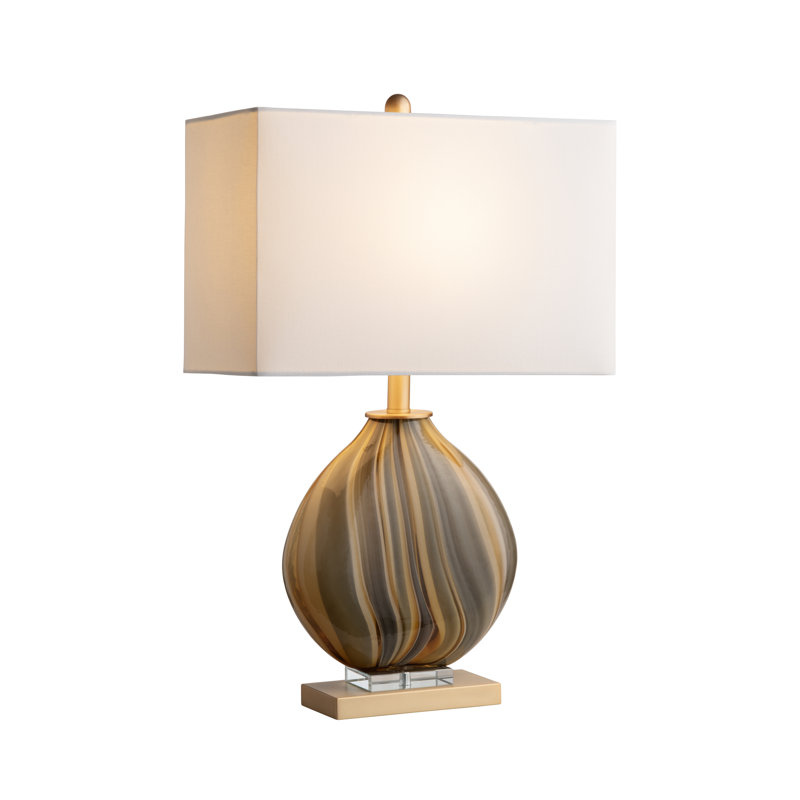 Lampe de table 26,5 "avec abat-jour blanc