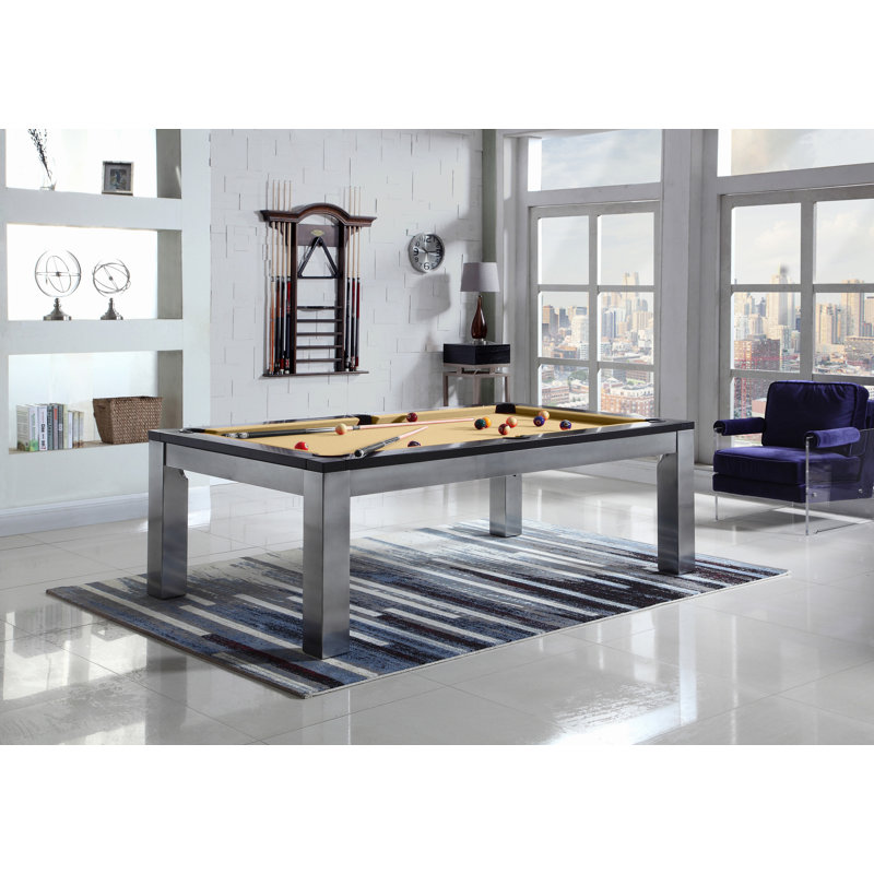 Monaco Slate Pool Table with Professional Installation Included, Charcoal, 7' 6"