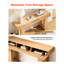 Meuble de rangement de 160 cm derrière une table, étroit et compact, avec compartiments dissimulés, installation simple, design rectangulaire en bois, idéal pour les canapés, optimise les espaces étroits, plusieurs rangements