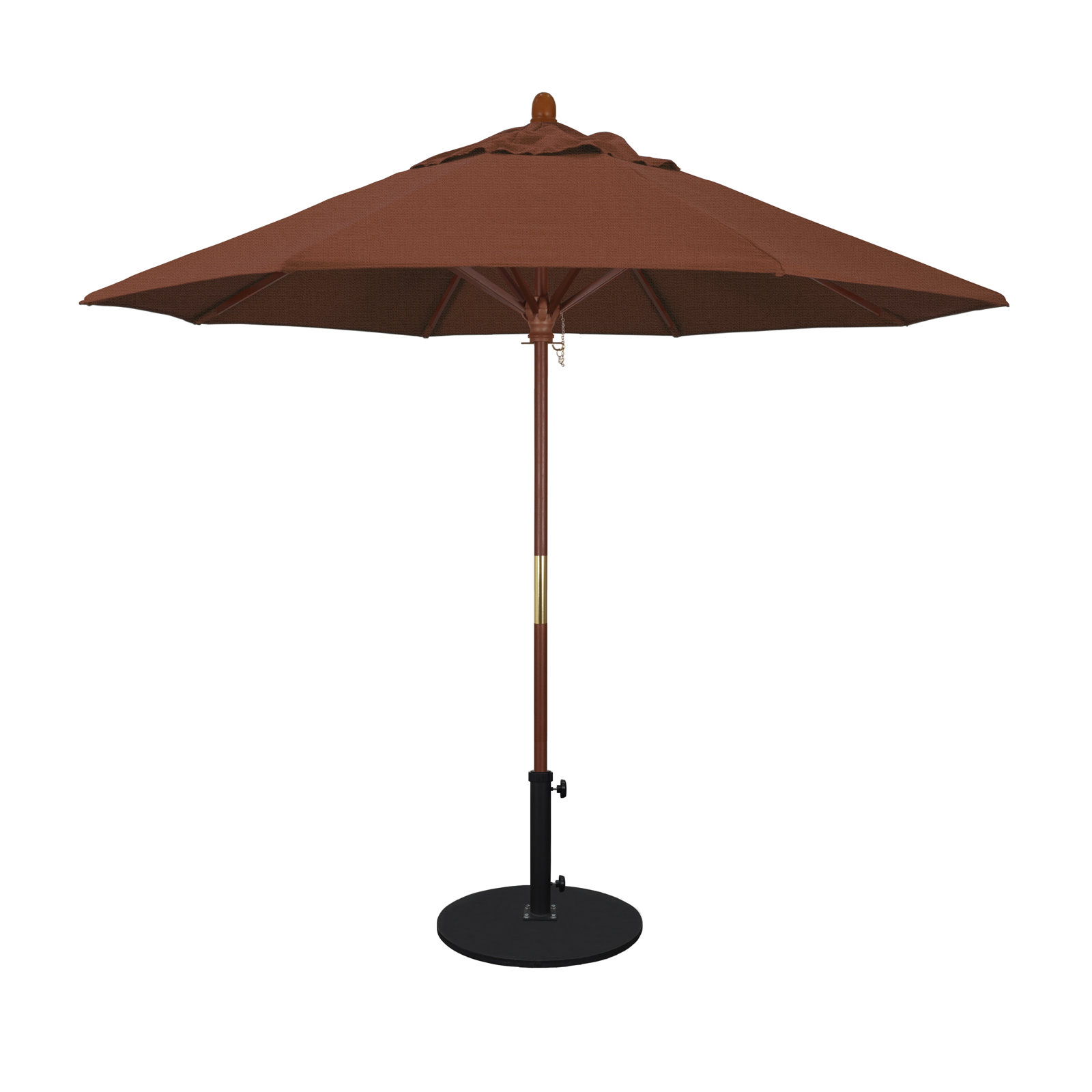 Manford 108'' Outdoor Umbrella, Terracotta- Olefin