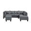 Canapé, chaise et repose-pieds rembourrés 104,5 po