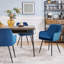 50cm H Tufted Velvet Upholstered Armchairs, Dinning chairs-1604586872
