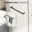 Porte de douche coulissante double sans cadre 46-48 "x H 76", verre trempé 5/16 ", noir mat, fermeture en douceur