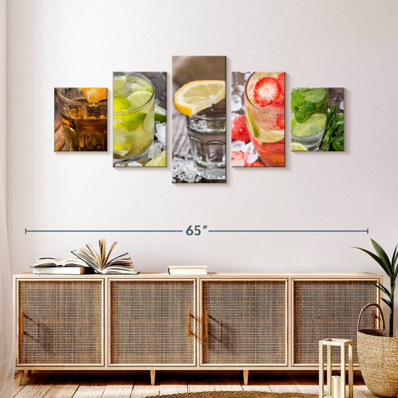 Cocktail Variety, 24" H x 55" W