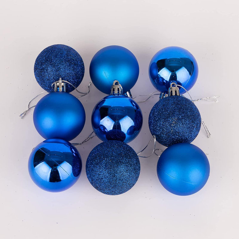 5cm Polyvinyl Chloride (PVC) Ball Ornament, Blue