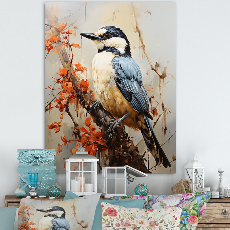 «Transcendent Neutrals Portray Birds As Spiritual II», reproduction d'art sur toile, H 20 po x l 12 po x P 1 po, Toile tendue
