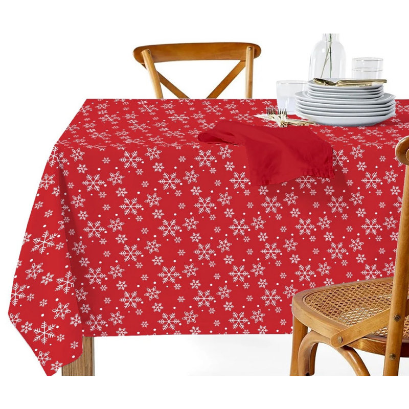 Nappe en coton (flocons de neige), L 90 po x l 60 po
