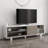 Scandinavian TV Stand, White w/ Wenge, 63.0 x 13.8 x 19.1 inches | 100% Melamine Coated Particle Board, Thickness: 0.7 inches | Features Numerous Shelves, Wall-Mountable Design | Stylish w/ Functional for Modern Living Rooms-610206787