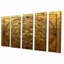 Unity Flower Of Life Gold - Geometric Wall Art 5 Piece-811519787