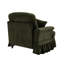 Canapé en chenille LSF avec 1 coussin - Vert-51515378