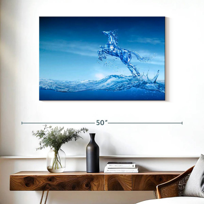 Cheval d'eau, H 26 po x l 39 po