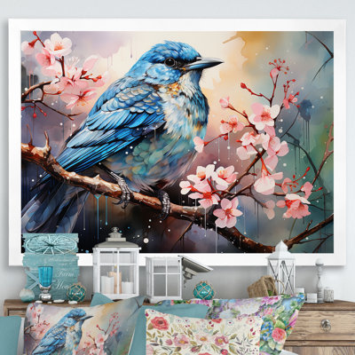 Oiseau aquarelle Auras I - impression d'art mural oiseau