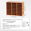 Organisateur de documents en bois à 27 compartiments avec tablettes réglables pour un rangement efficace des documents de bureau, de maison et d'école.-618619885