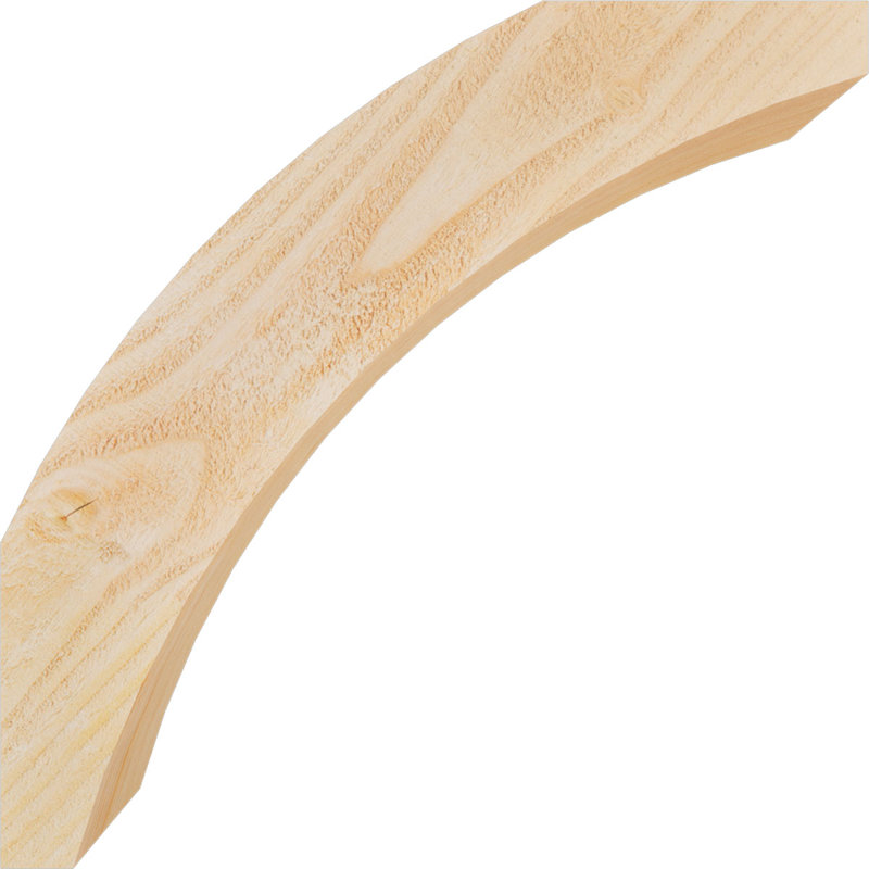 Genouillère Thorton, Sapin Douglas de 4 po (sciage brut), 18 po X P 18 po H
