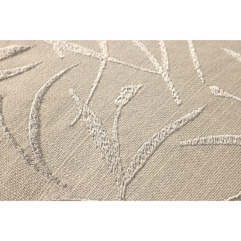 Brigette Romanek x Loloi Decorative Pillow, Ivory Floral, Rectangle 13"H x 21"W, Polyester