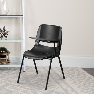 Westley Ergonomic Shell Chair with Left Handed Flip-Up Tablet Arm
