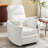Luxurious Swivel Rocker Manual Recliner with Adjustable Pillows for Ultimate Comfort-1821555561