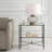 Allenhurst Mirrored Glass Top End Table