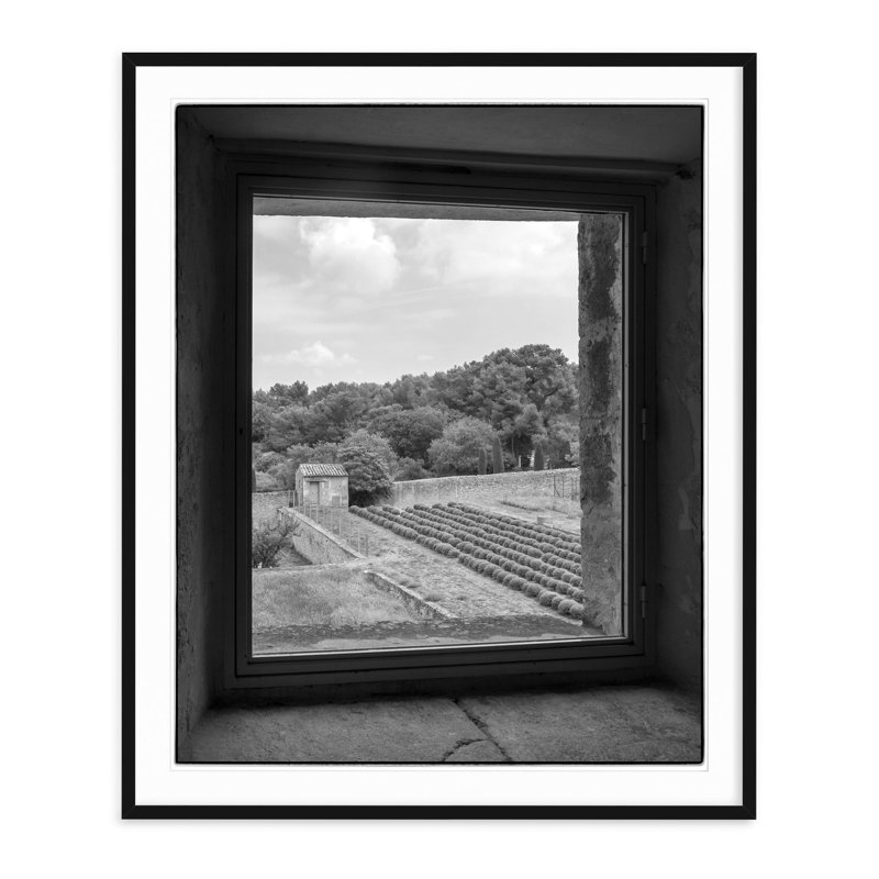 Van Gogh''s View - Picture Frame Photograph on Paper, Black Framed, 43" H x 36" W