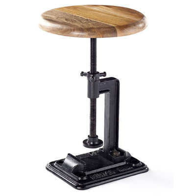 Adelina Adjustable Height Counter Stool with Metal Frame