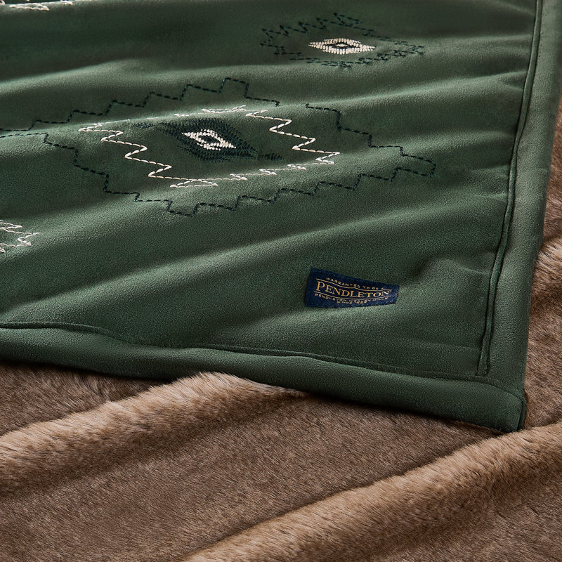 Faux suède Mesilla vert foncé