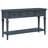 Classic Retro Style Console Table With Three Top Drawers And Open Style Bottom Shelf,entryway table,sofa table,entry table-2123646006