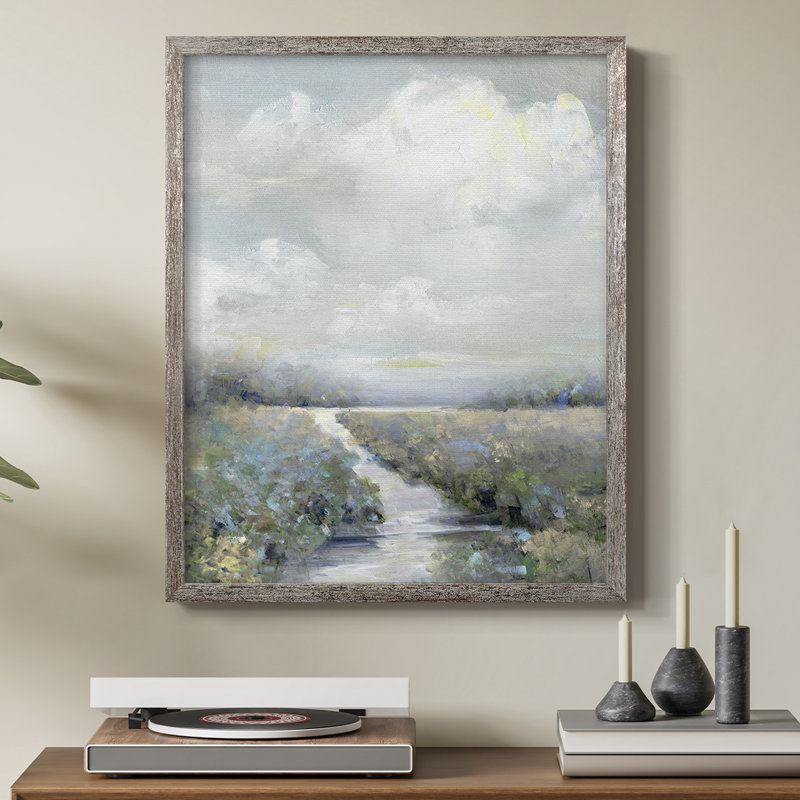 Peninsula Path Framed Print - Solid Wood, 11" H x 9" W