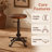 Vintage Swivel Bar Stool 22.04-25.98Inch Height Adjustable Industrial Counter Stools For Kitchen Island Farmhouse Shop Chair With Footrest