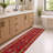 Homeline Non-Slip Rubberback Oriental Indoor Runner Rug, Dark Red-397911911