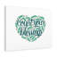 Count Your Blessings Green Heart 1 Piece Wrapped Canvas Wall Art-197993557