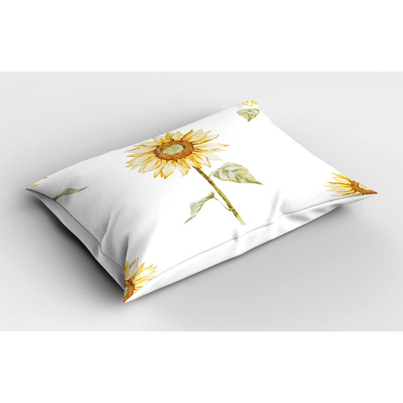 Sun Polyester Floral Sham Set, King