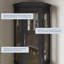 Vitrine de coin lumineuse 21,5 po-93564821