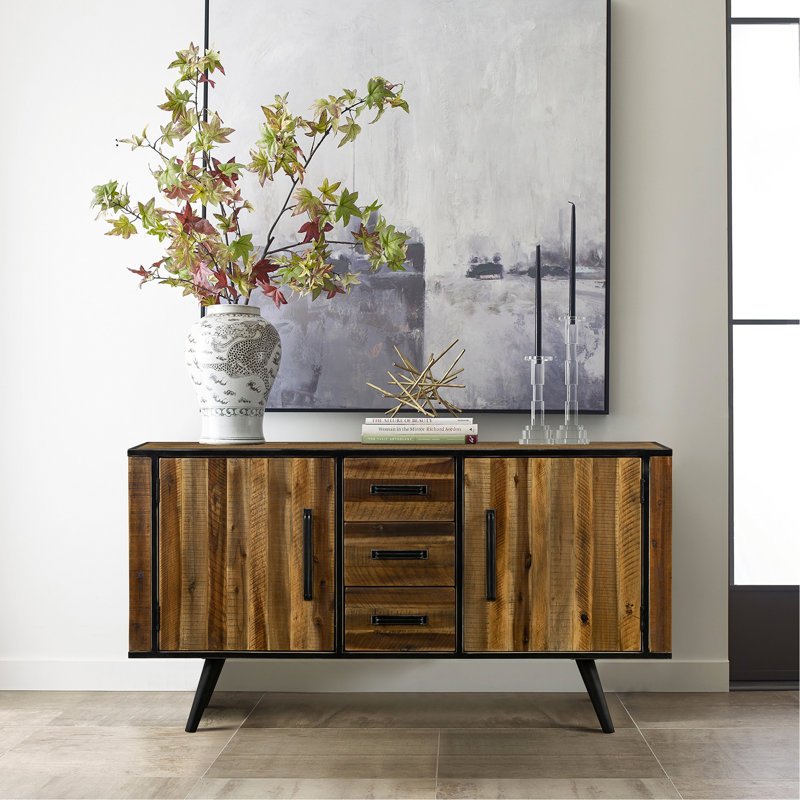 Dorvelle Acacia Rustic Buffet Cabinet