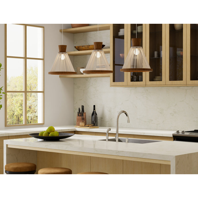 Corda 1 - Light Pendant, 118" H x 13.39" W x 13.39" D, Imbuia