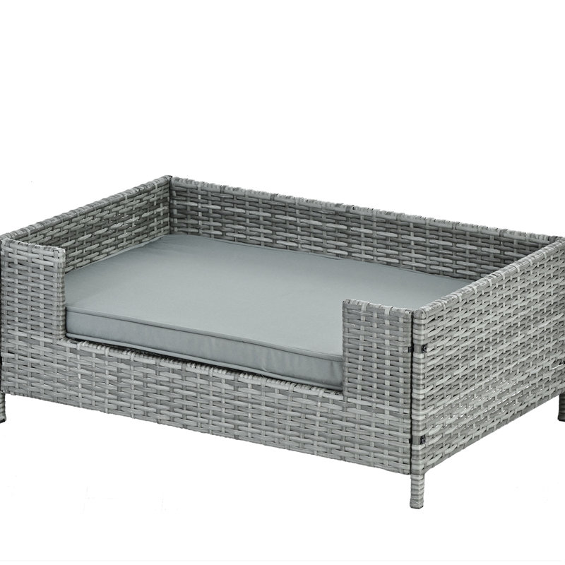 Lit pour chien Seasonal PE, H 14 po x l 35 po x P 23,5 po, Gris foncé