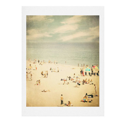 Plage rétro, reproduction de photo