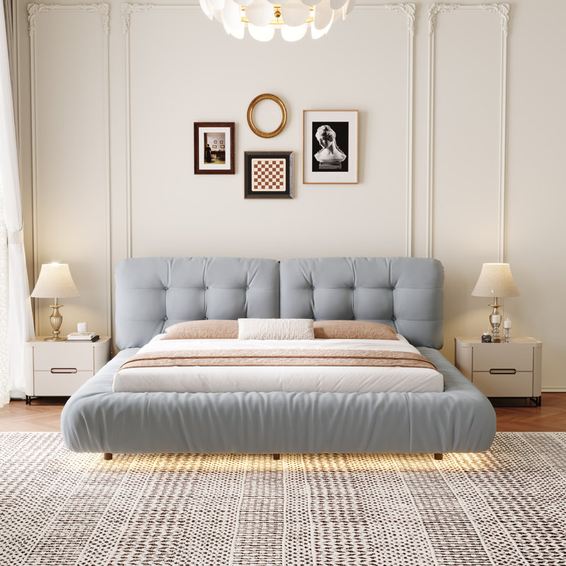 Floating Platform Bed, Queen